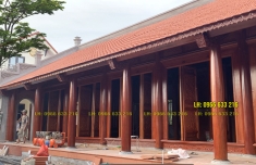 NHÀ GỖ LIM 5 GIAN HIÊN THÔNG tại Gia Lộc - HD